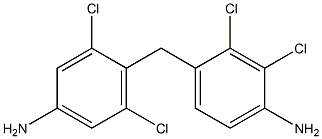 4-[(4-Amino-2,3-dichlorophenyl)methyl]-3,5-dichloroaniline 结构式