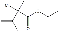 3-Methyl-2-methyl-2-chloro-3-butenoic acid ethyl ester 结构式