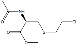 N-Acetyl-3-[(2-chloroethyl)thio]-L-alanine methyl ester 结构式