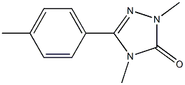 2,4-Dimethyl-5-(4-methylphenyl)-2H-1,2,4-triazol-3(4H)-one 结构式