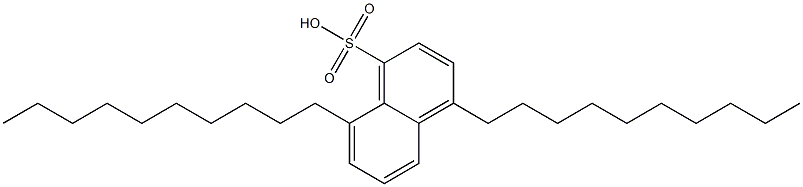 4,8-Didecyl-1-naphthalenesulfonic acid 结构式