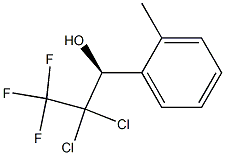 (1S)-1-(2-Methylphenyl)-2,2-dichloro-3,3,3-trifluoropropan-1-ol 结构式