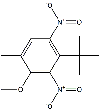 1-tert-Butyl-4-methyl-3-methoxy-2,6-dinitrobenzene 结构式
