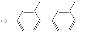 3-Methyl-4-(3,4-dimethylphenyl)phenol 结构式