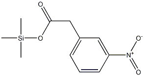 3-Nitrophenylacetic acid trimethylsilyl ester 结构式