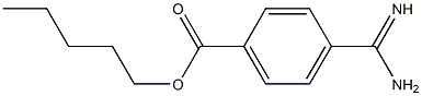 p-Amidinobenzoic acid pentyl ester 结构式