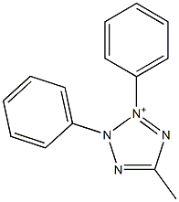 2,3-Diphenyl-5-methyl-2H-tetrazol-3-ium 结构式