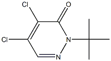 1-tert-Butyl-4,5-dichloropyridazine-6(1H)-one 结构式