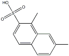 1,7-Dimethyl-2-naphthalenesulfonic acid 结构式