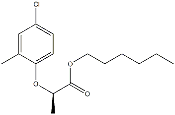 (R)-2-(4-Chloro-2-methylphenoxy)propionic acid hexyl ester 结构式