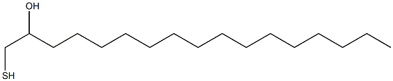 1-Mercapto-2-heptadecanol 结构式