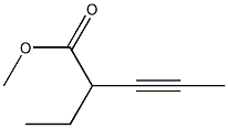 4-Hexyne-3-carboxylic acid methyl ester 结构式