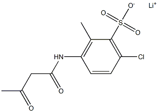 3-(Acetoacetylamino)-6-chloro-2-methylbenzenesulfonic acid lithium salt 结构式