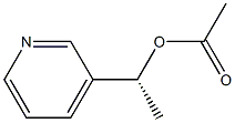 Acetic acid (R)-1-(3-pyridinyl)ethyl ester 结构式