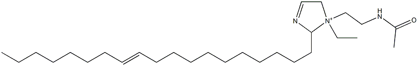 1-[2-(Acetylamino)ethyl]-1-ethyl-2-(11-nonadecenyl)-3-imidazoline-1-ium 结构式