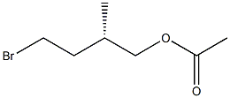 (-)-Acetic acid (S)-4-bromo-2-methylbutyl ester 结构式