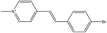 1-Methyl-4-(4-bromostyryl)pyridinium 结构式