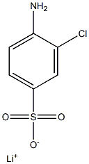 4-Amino-3-chlorobenzenesulfonic acid lithium salt 结构式