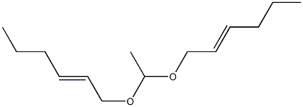 Acetaldehyde di[(E)-2-hexenyl]acetal 结构式