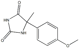 5-Methyl-5-(4-methoxyphenyl)hydantoin 结构式