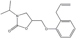 3-(1-Methylethyl)-5-[[2-(2-propenyl)phenyl]oxymethyl]oxazolidin-2-one 结构式