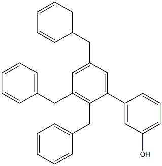 3-(2,3,5-Tribenzylphenyl)phenol 结构式