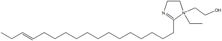 1-Ethyl-2-(14-heptadecenyl)-1-(2-hydroxyethyl)-2-imidazoline-1-ium 结构式