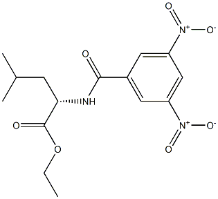 N-(3,5-Dinitrobenzoyl)leucine ethyl ester 结构式