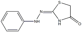 2,3-Dihydro-2-(2-phenylhydrazono)thiazole-4(5H)-one 结构式