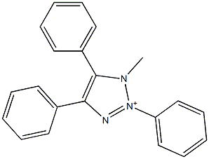 1-Methyl-2,4,5-triphenyl-1H-1,2,3-triazol-2-ium 结构式