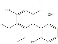 2',3',6'-Triethyl-1,1'-biphenyl-2,4',6-triol 结构式