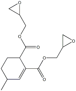 4-Methyl-2-cyclohexene-1,2-dicarboxylic acid diglycidyl ester 结构式