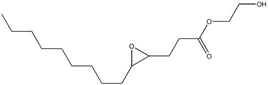 4,5-Epoxymyristic acid 2-hydroxyethyl ester 结构式