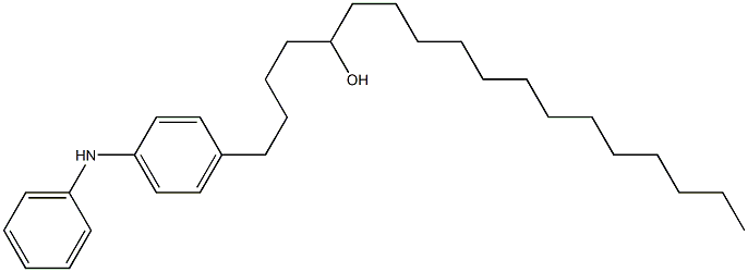 4-(5-Hydroxyoctadecyl)phenylphenylamine 结构式