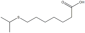 7-(Isopropylthio)heptanoic acid 结构式