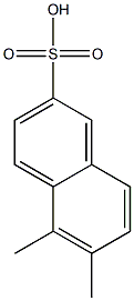 5,6-Dimethyl-2-naphthalenesulfonic acid 结构式