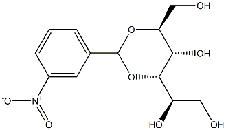 3-O,5-O-(3-Nitrobenzylidene)-L-glucitol 结构式
