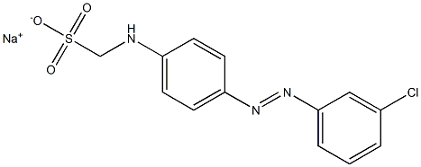 4-(3-Chlorophenylazo)anilinomethanesulfonic acid sodium salt 结构式