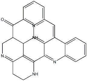 6,8,9,10-Tetrahydro-7,10,11,18,19-pentaaza-19H-benzo[b]naphtho[2,3-i]perylen-5(5aH)-one 结构式