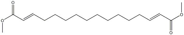 2,14-Hexadecadienedioic acid dimethyl ester 结构式