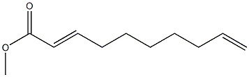 2,9-Decadienoic acid methyl ester 结构式