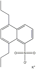 5,8-Dipropyl-1-naphthalenesulfonic acid potassium salt 结构式