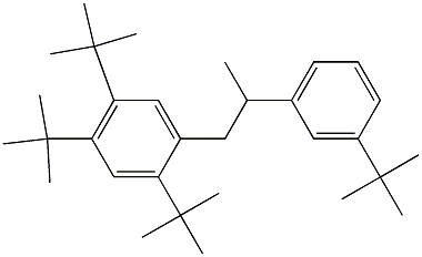 1-(2,4,5-Tri-tert-butylphenyl)-2-(3-tert-butylphenyl)propane 结构式