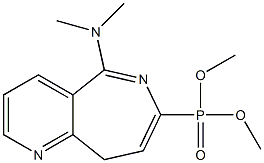[5-(Dimethylamino)-9H-pyrido[3,2-c]azepin-7-yl]phosphonic acid dimethyl ester 结构式