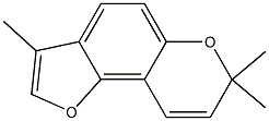 3-Methyl-7,7-dimethyl-7H-furo[2,3-f][1]benzopyran 结构式