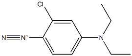 2-Chloro-4-(diethylamino)benzenediazonium 结构式