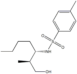 N-[(S)-1-[(S)-2-Hydroxy-1-methylethyl]pentyl]-4-methylbenzenesulfonamide 结构式