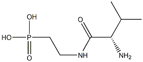 [2-(L-Valylamino)ethyl]phosphonic acid 结构式