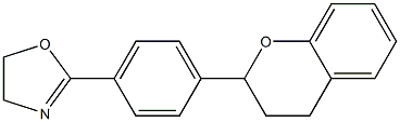 2-[4-[(4,5-Dihydrooxazol)-2-yl]phenyl]-3,4-dihydro-2H-1-benzopyran 结构式