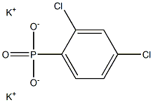 2,4-Dichlorophenylphosphonic acid dipotassium salt 结构式